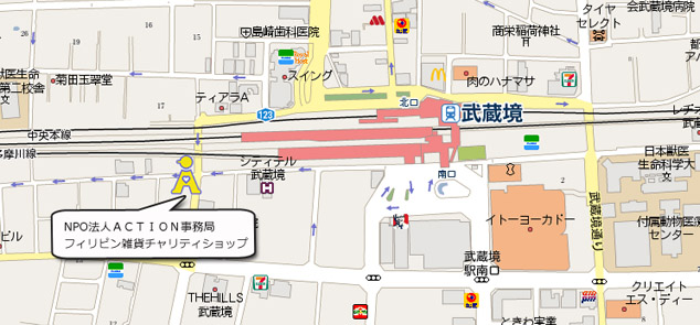ACTIONへの地図